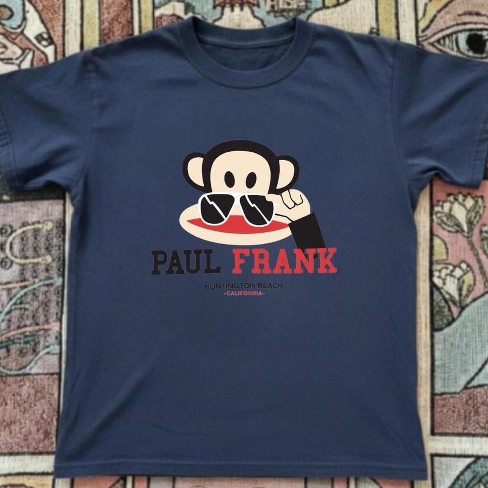 Gildan Men Navy T-Shirt, Paul Frank Navy Blue Cotton T-Shirt